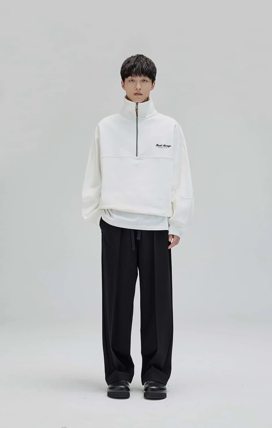 Pleated Straight Fit Pants - Image 8