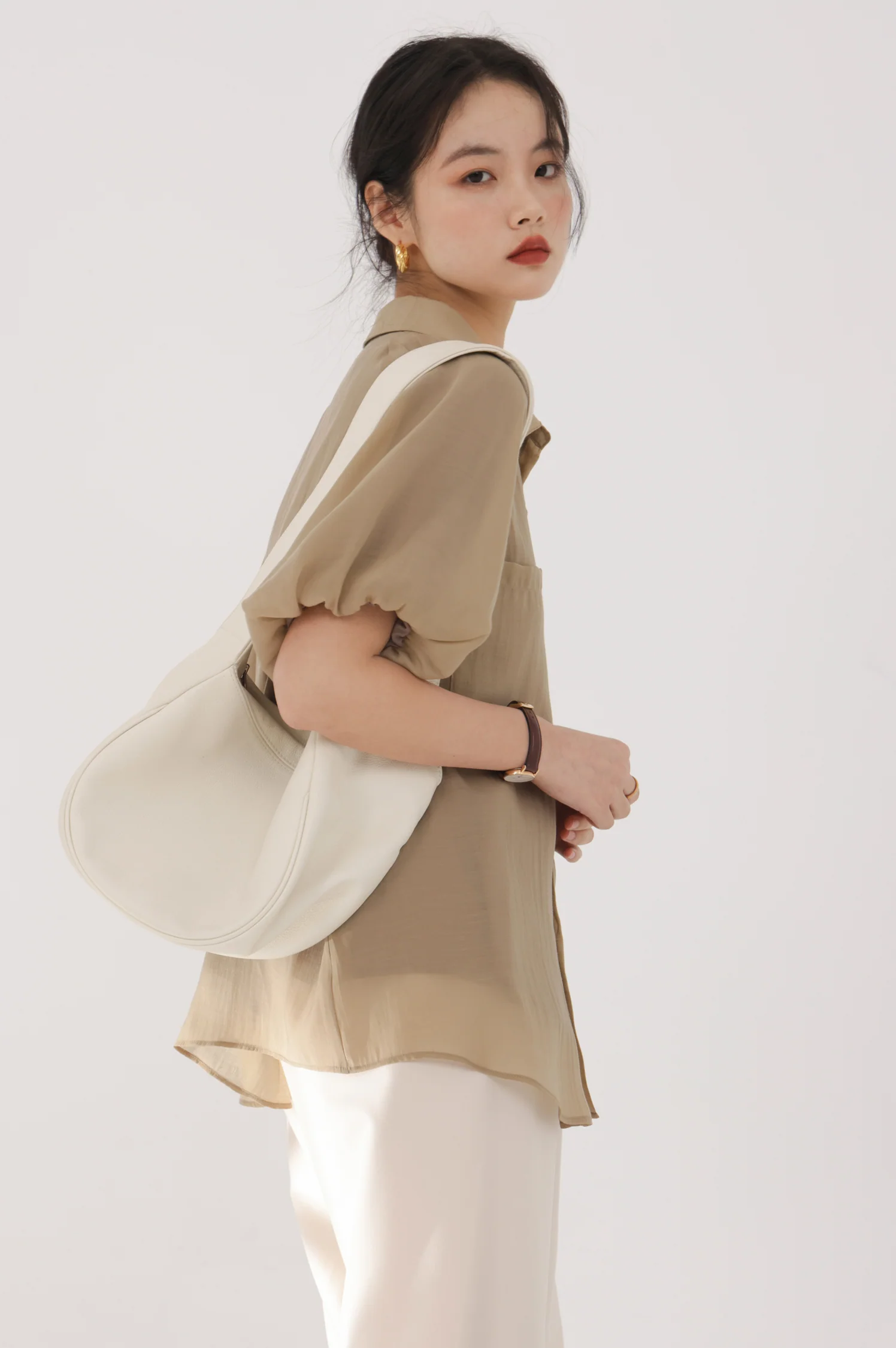 Puff Sleeve Button Top - Image 8
