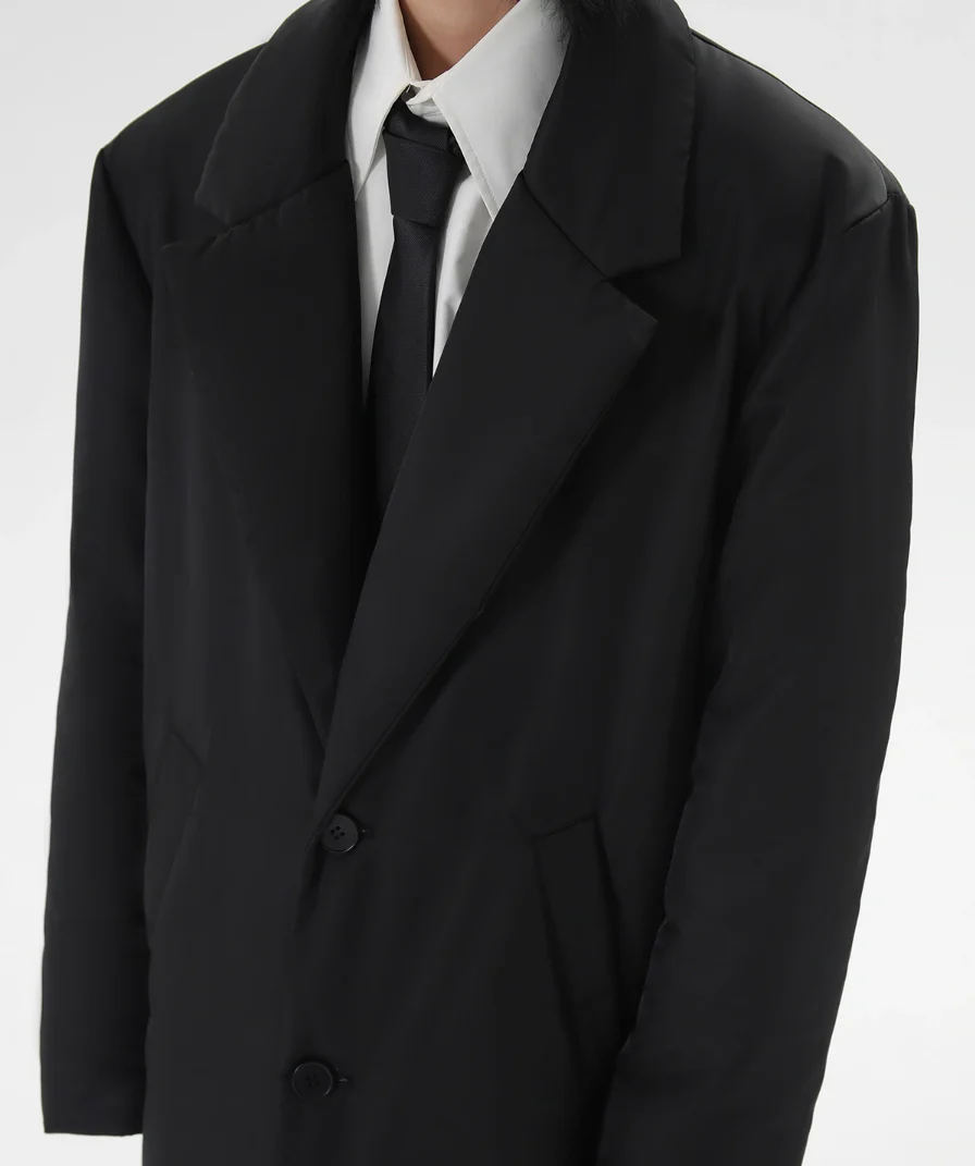 Puffer Single-Breasted Longline Coat - Image 9