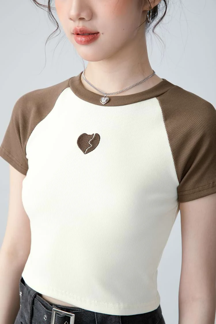 Raglan Sleeve Cropped Tee - Image 7