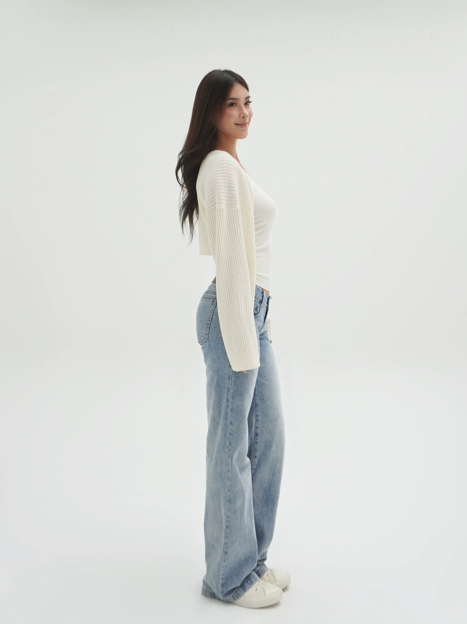 Ribbed Knit Bolero Shawl Shrug - Image 4