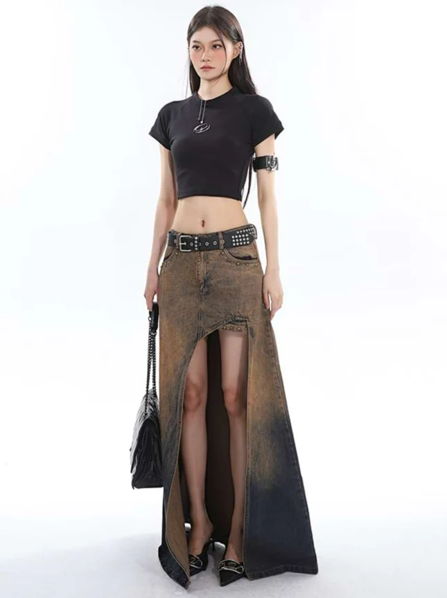 Round Neck Cropped Baby Tee - Image 4