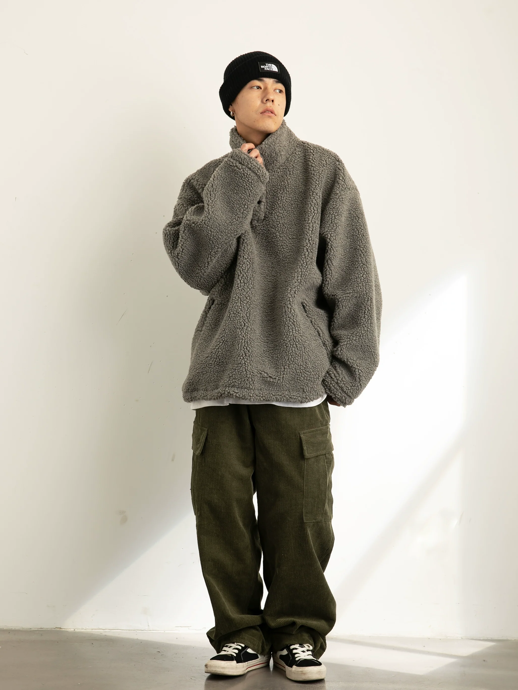 Shearling Half-Button Lightweight Pullover Sweater - Image 8