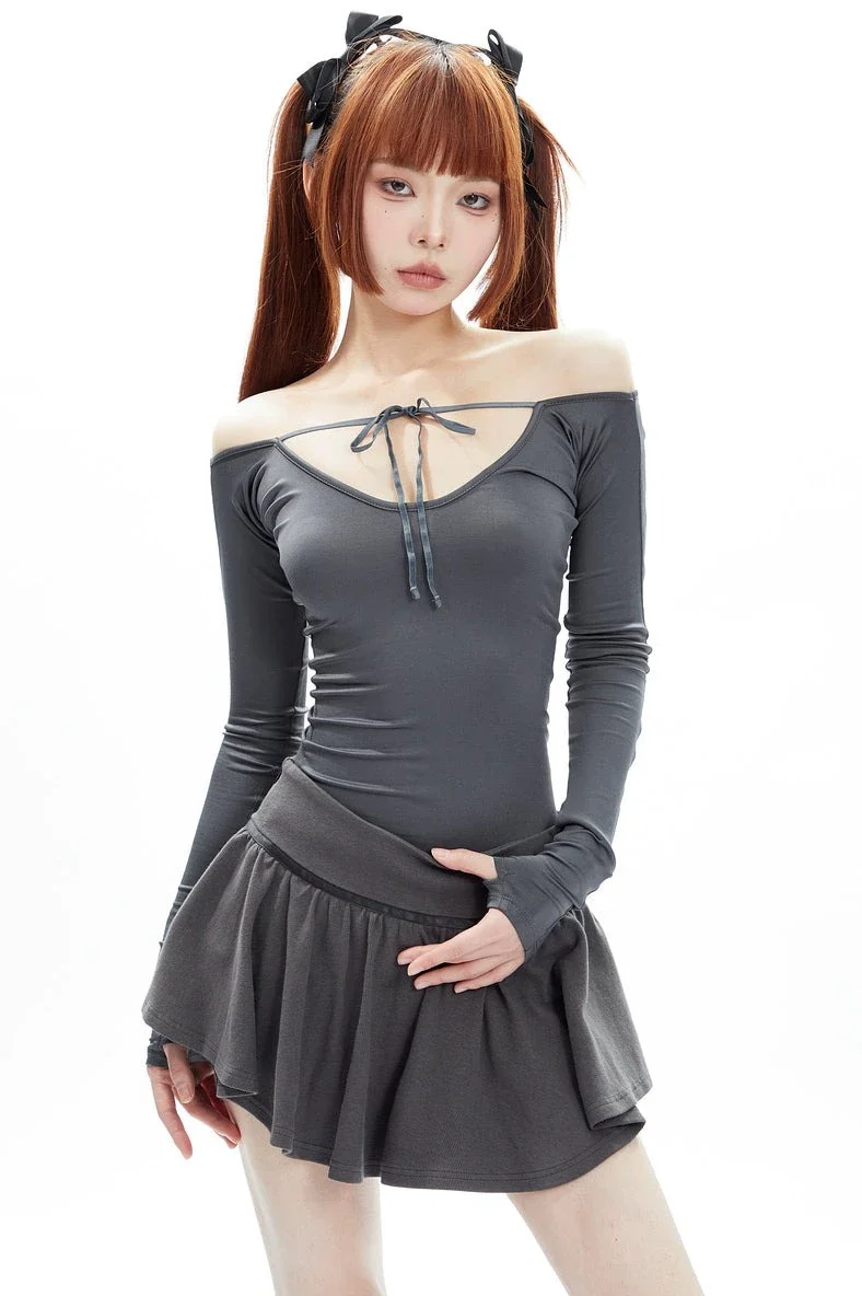 Skinny Lace-Up Long Sleeve Ballet Top - Image 7