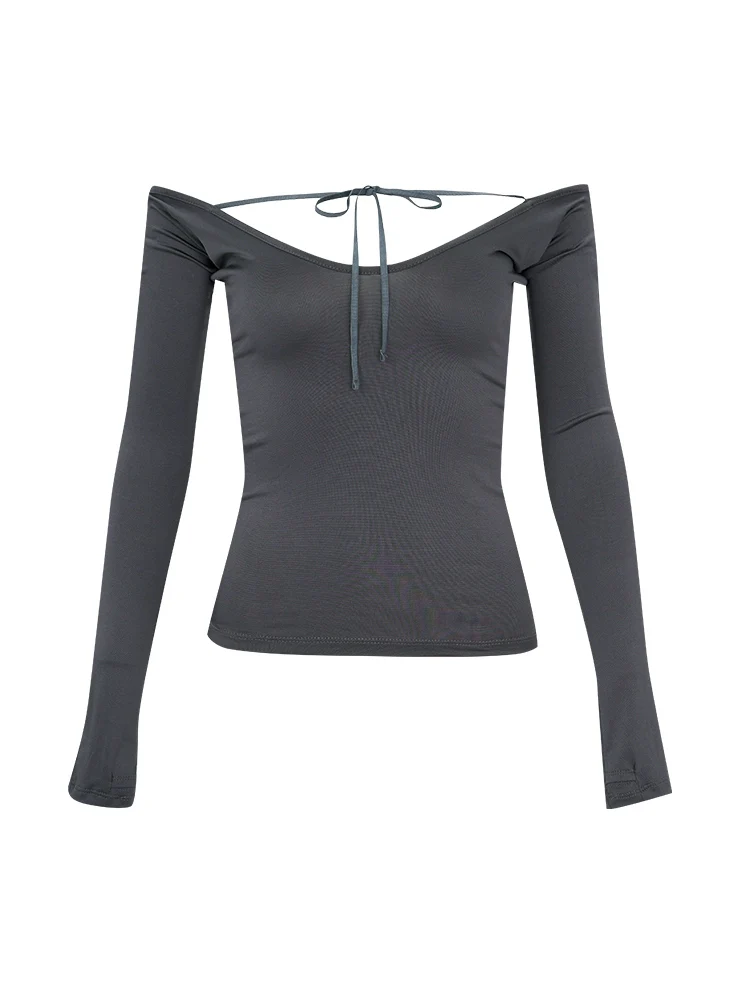 Skinny Lace-Up Long Sleeve Ballet Top - Image 8