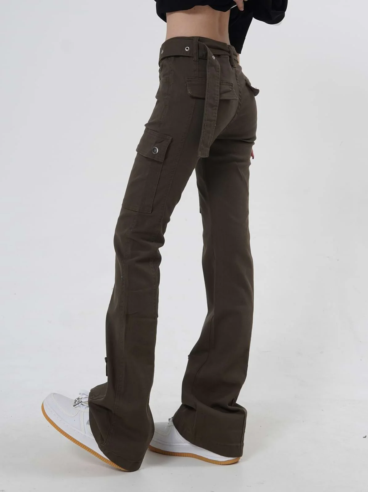 Skinny Multi Pocket Cargo Pants - Image 5
