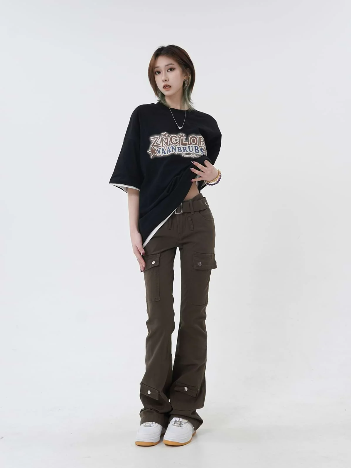 Skinny Multi Pocket Cargo Pants - Image 6