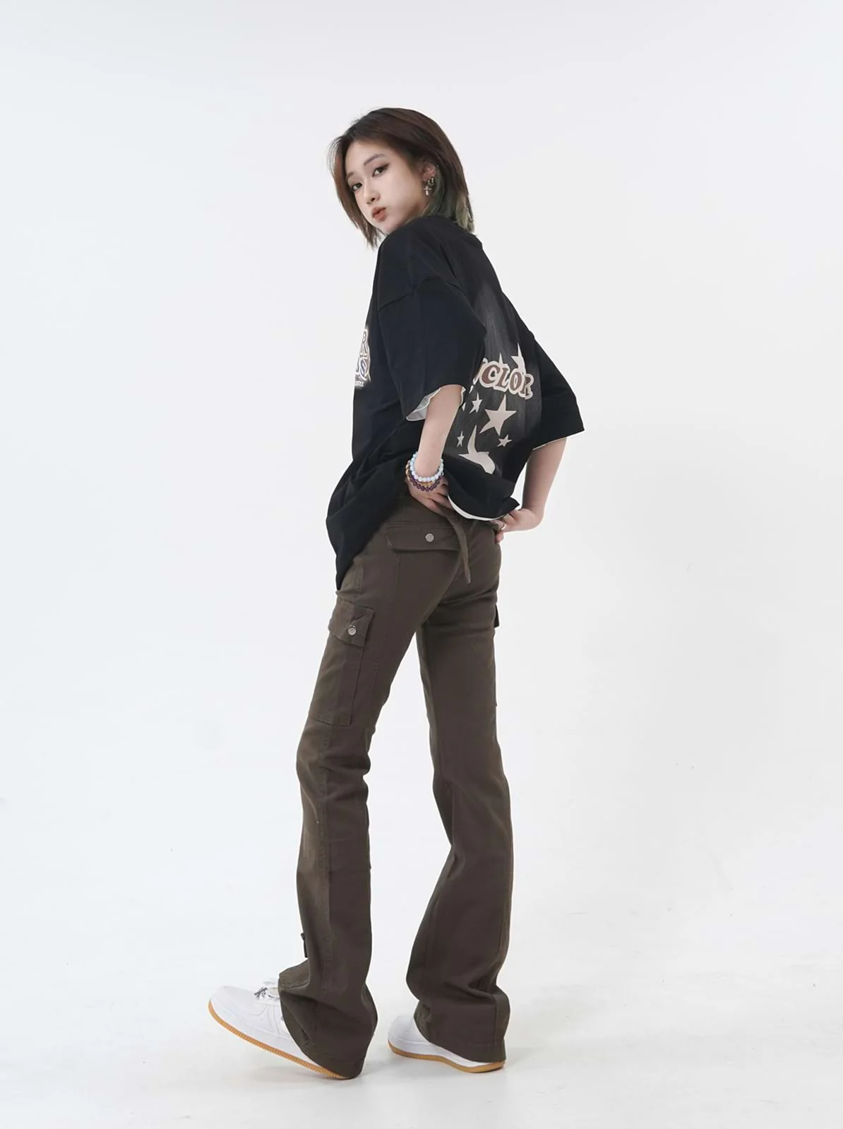 Skinny Multi Pocket Cargo Pants - Image 7