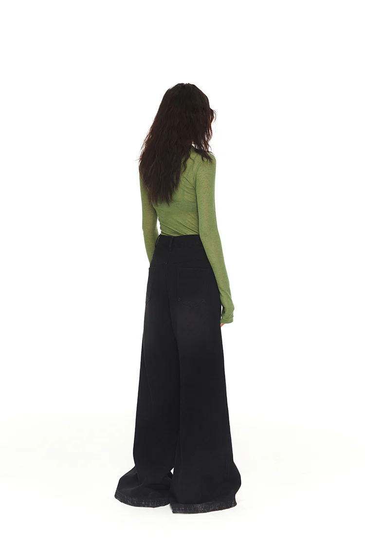 Skinny Semi High Neck Translucent Top - Image 7