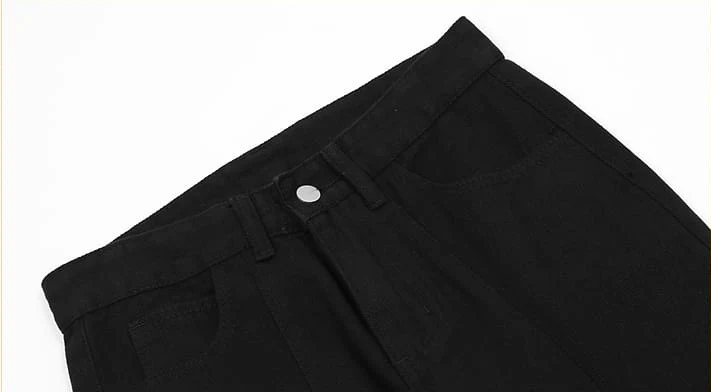Slim Button-and-Zip Hem Pants - Image 4