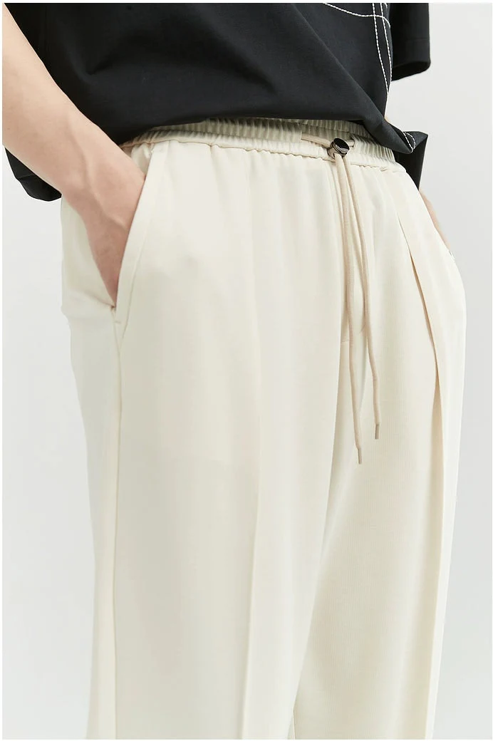 Slim Pleated Tapered Trousers with Pockets - Image 6