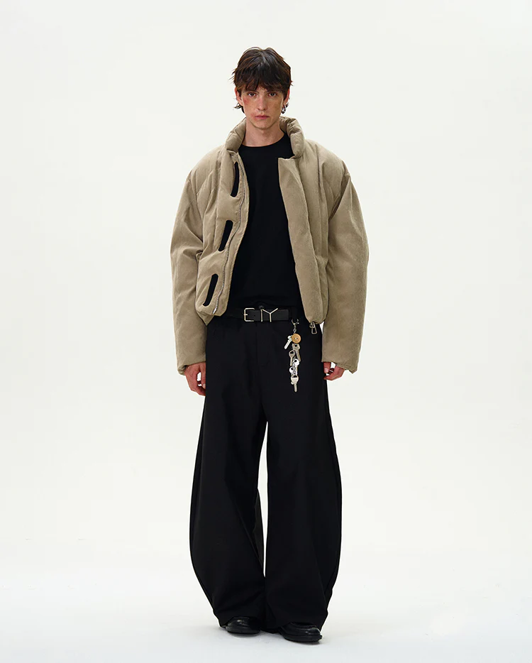 Stand Collar Quilted Oversized Puffer Jacket - Image 6