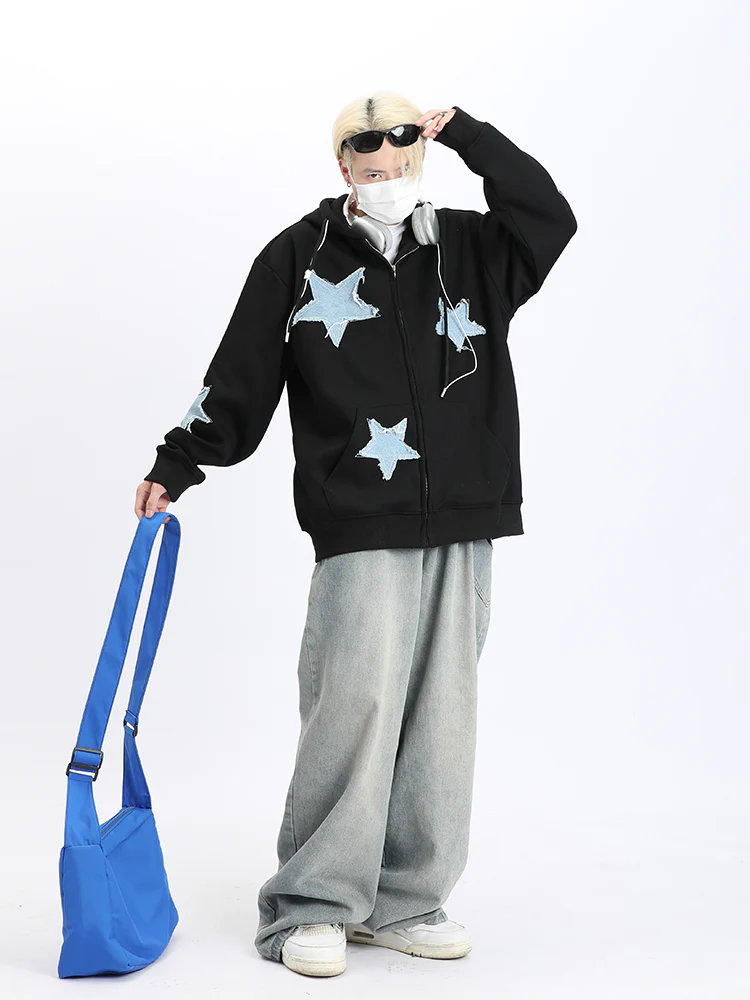 Star Patchwork Hoodie - Image 5
