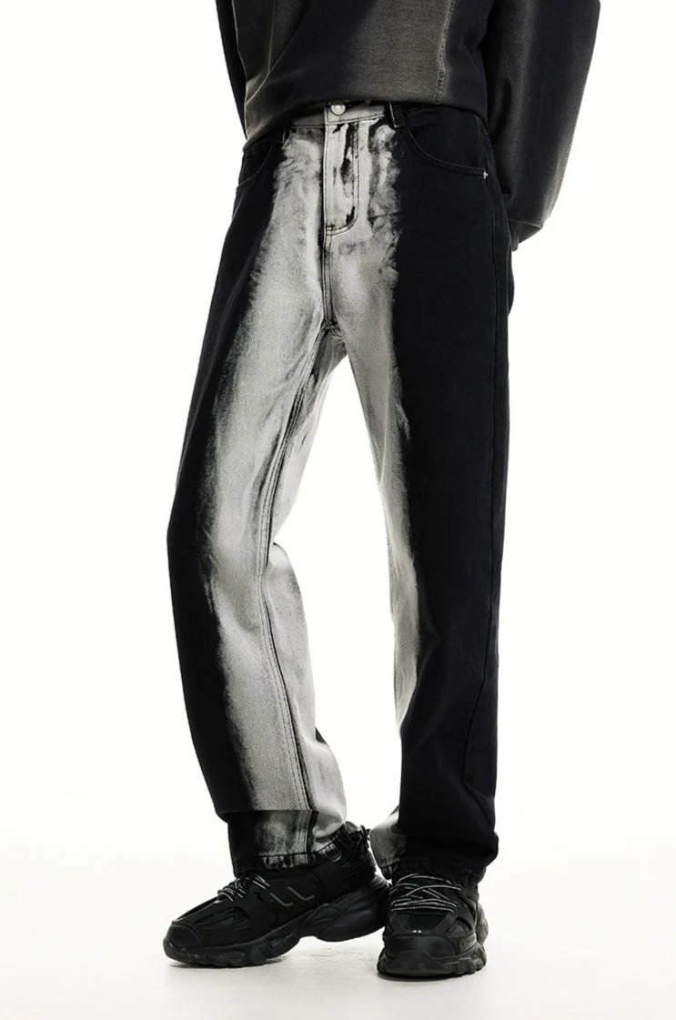 Straight Inner Faded Jeans - Image 6