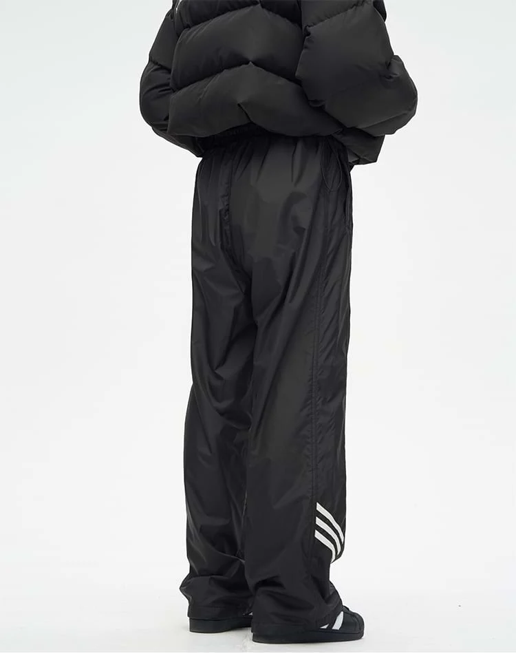 Stripe Detail Wide Leg Jogger Pants - Image 3