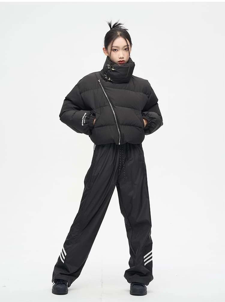 Stripe Detail Wide Leg Jogger Pants - Image 4