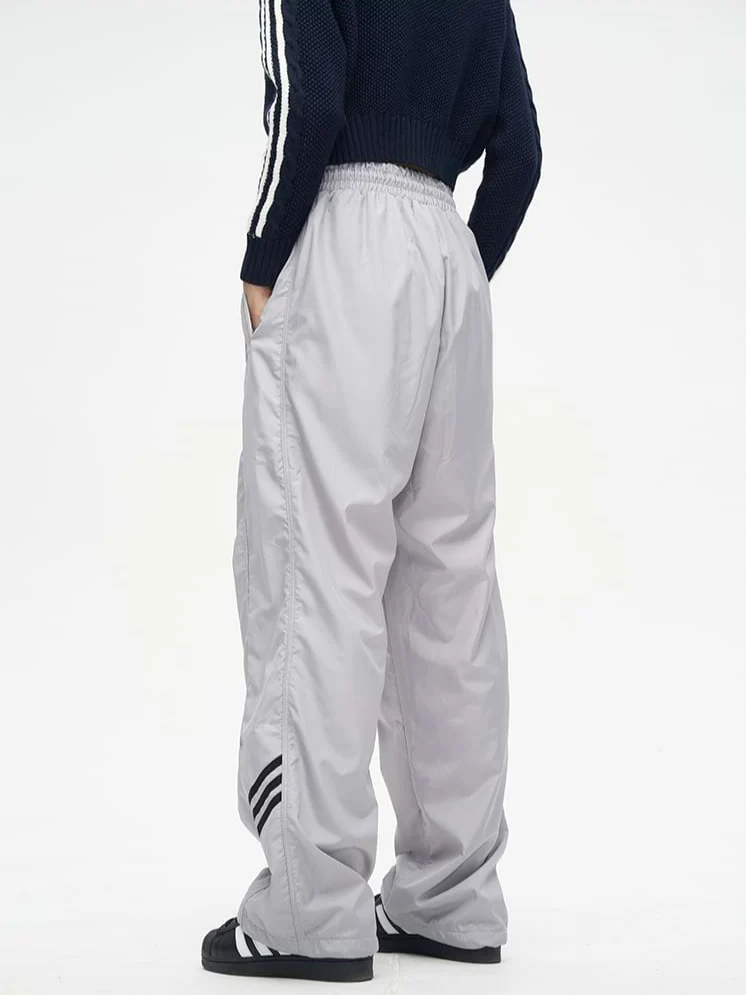 Stripe Detail Wide Leg Jogger Pants - Image 7