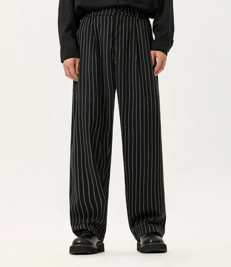 Striped Wide-Leg Palazzo Trousers - Image 6