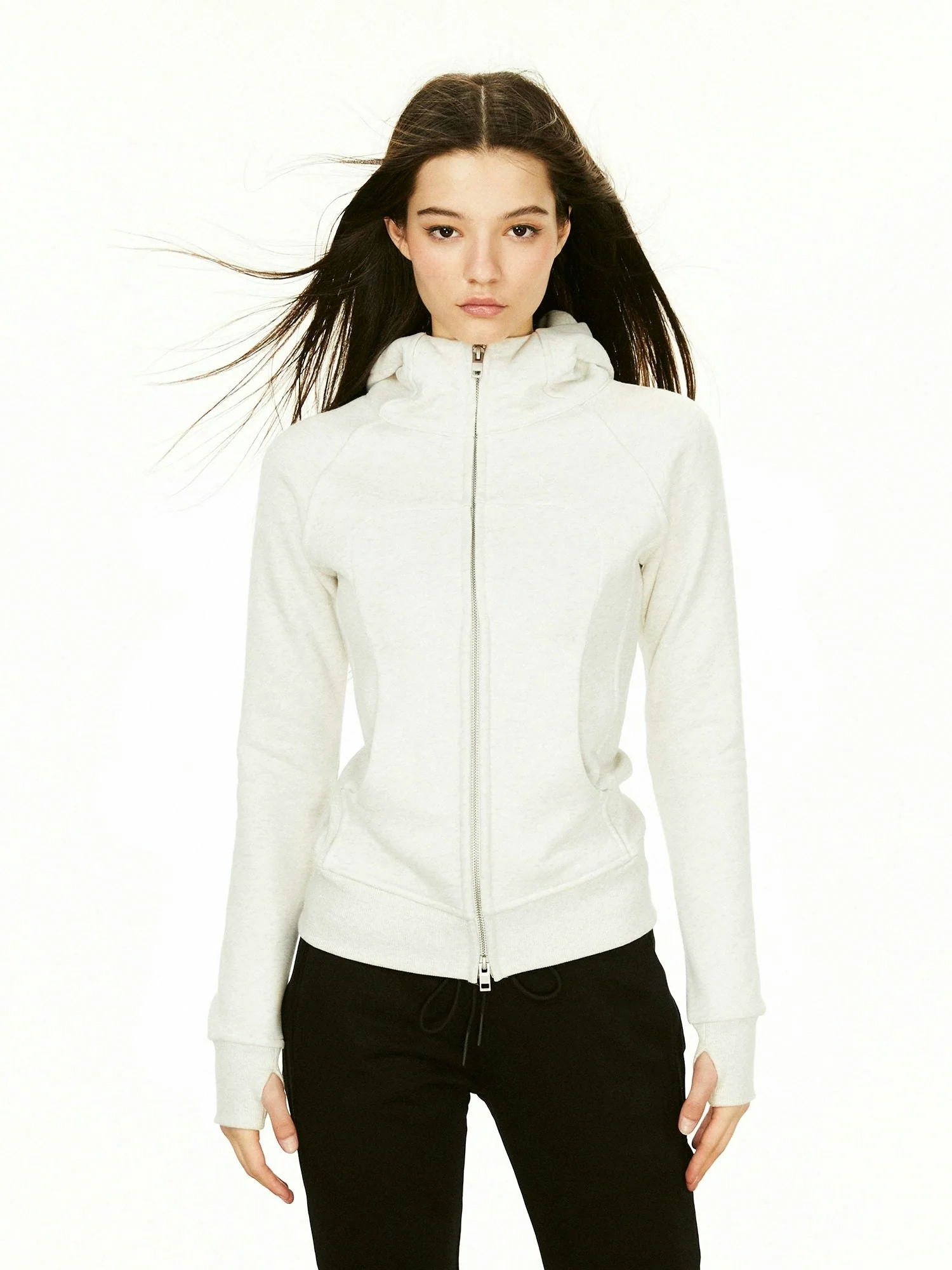 Structured Zip-Up Terry Hoodie - Image 10