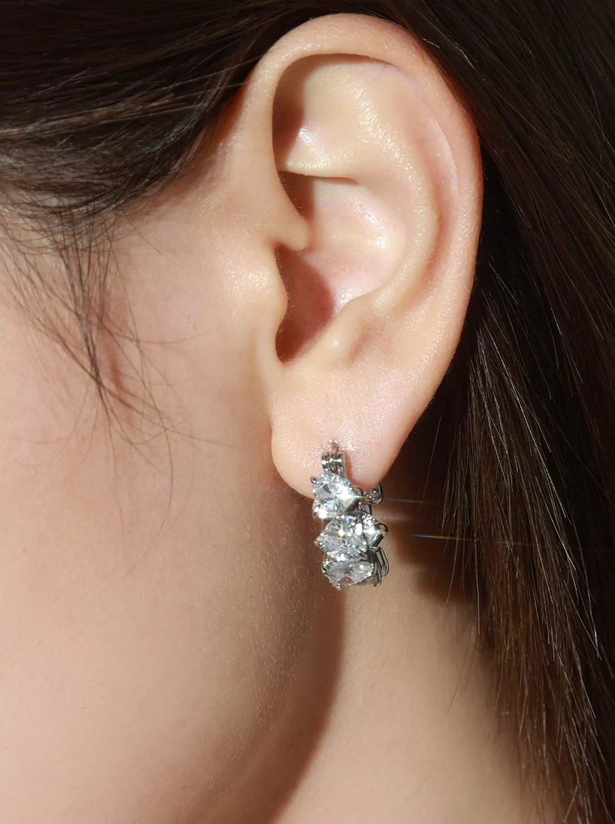 Stud Hoop Earrings - Image 2