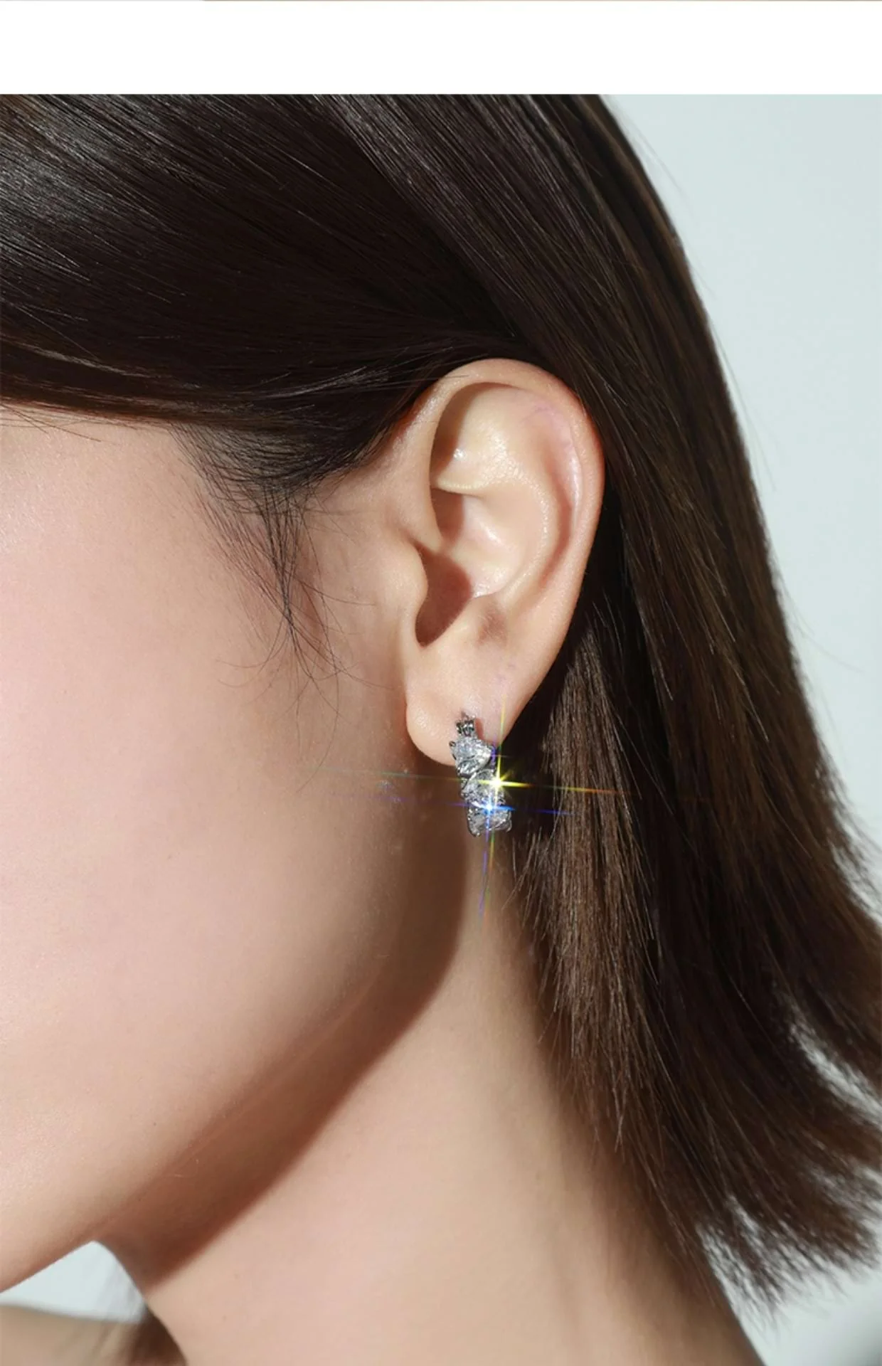 Stud Hoop Earrings - Image 3