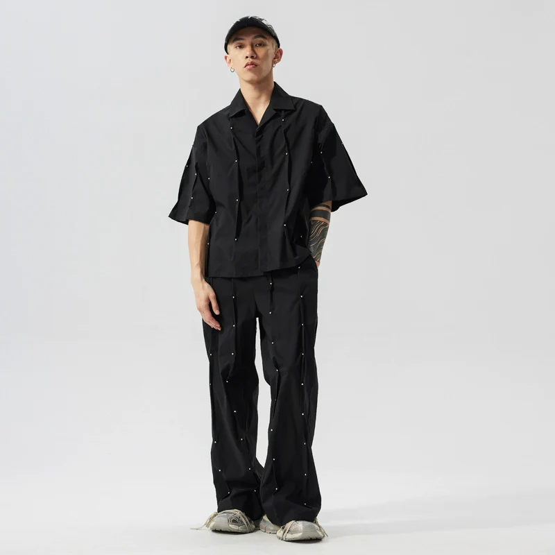Studded Oversized Button-Up Shirt - Image 5