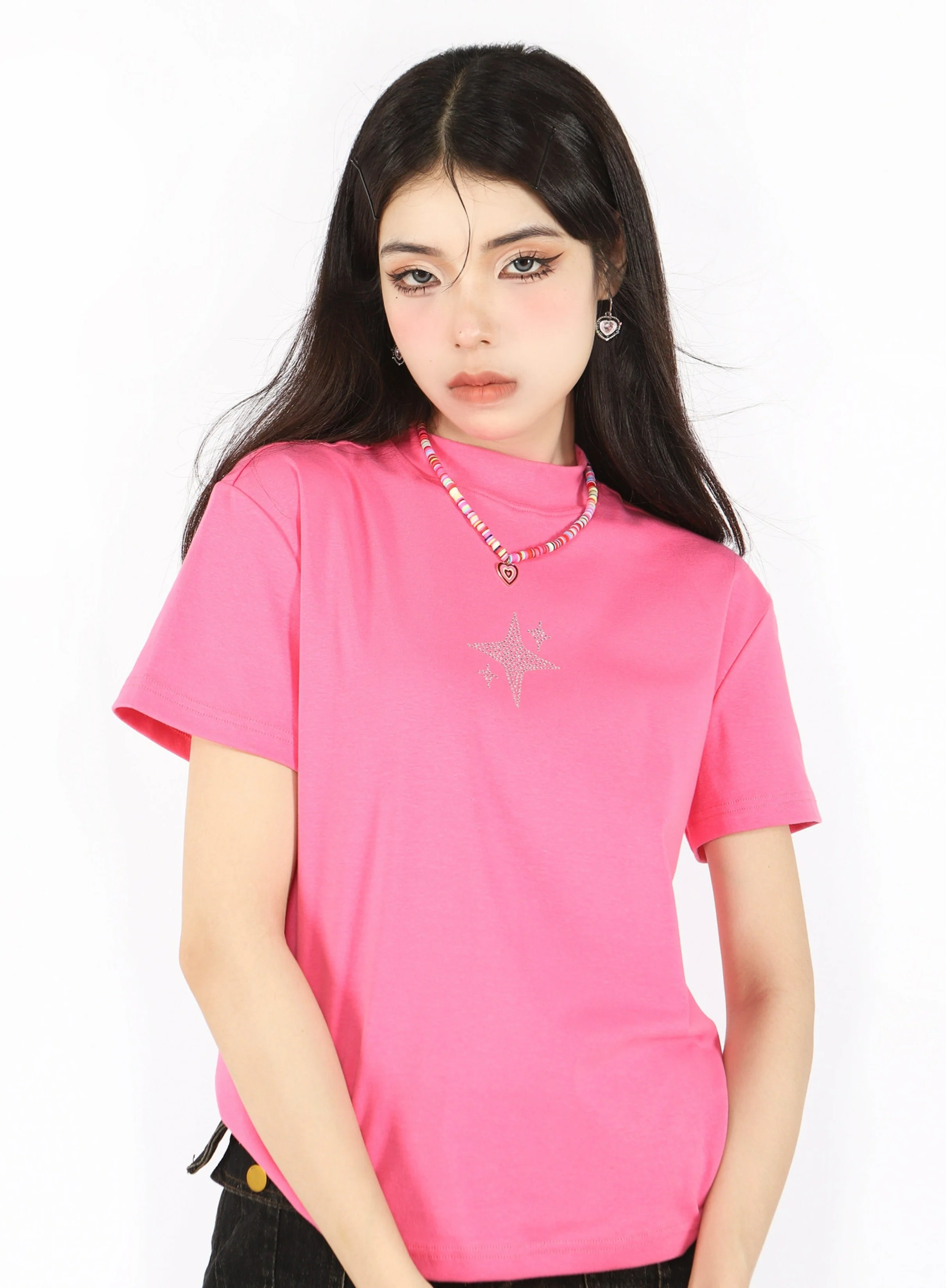 Studded Star Short Sleeve T-Shirt - Image 10