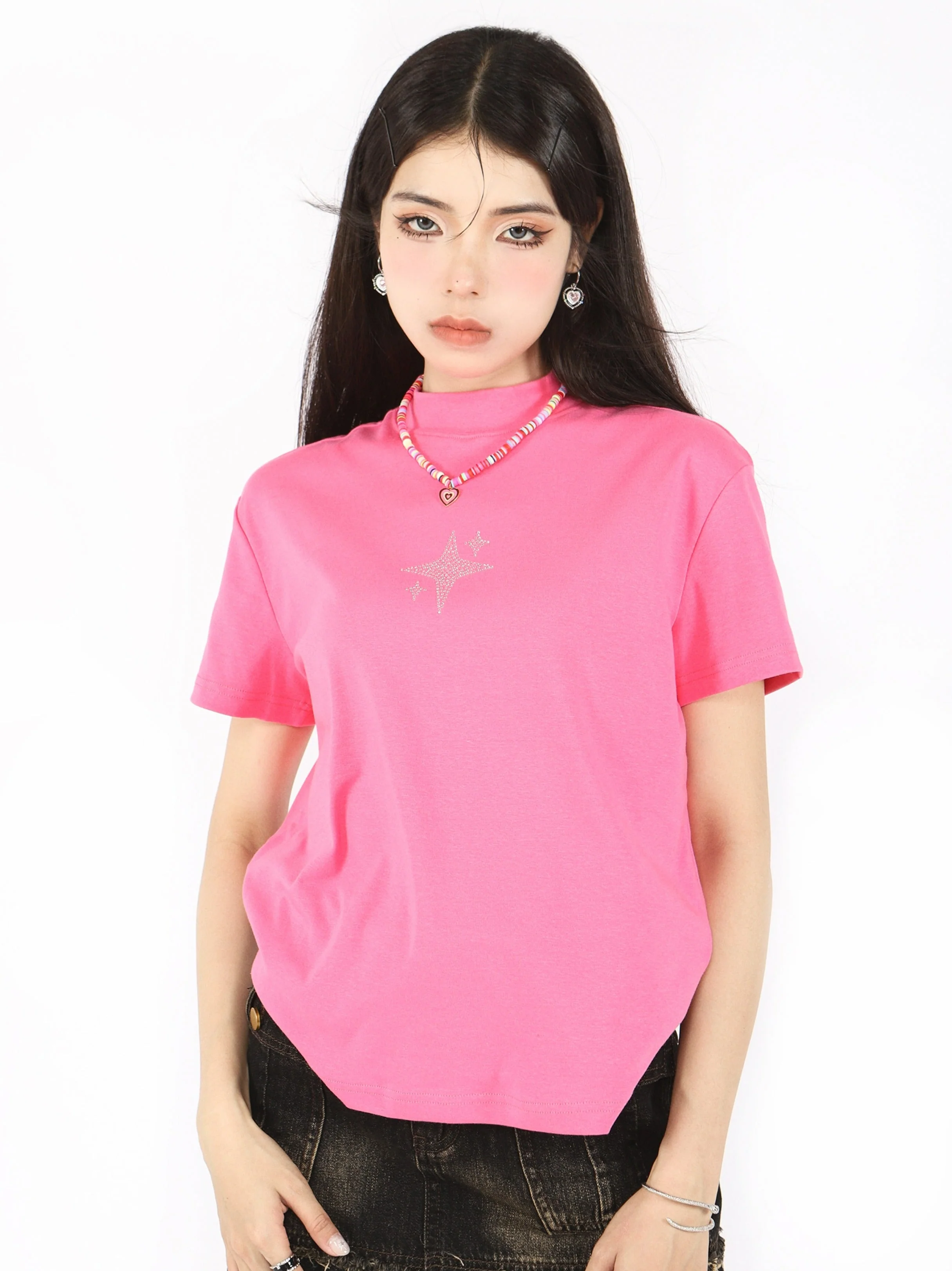 Studded Star Short Sleeve T-Shirt - Image 9