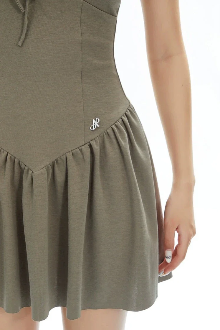 Sweetheart Neckline Ruffle Hem Mini Dress - Image 5