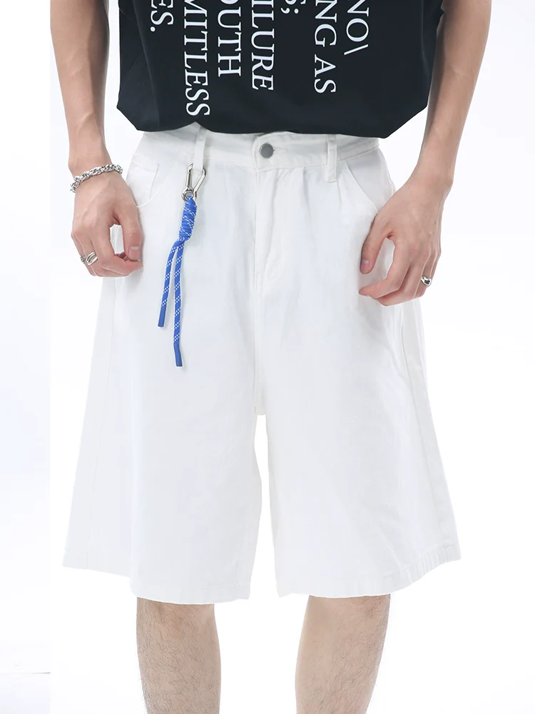 Tailored Waist Button-Up Bermuda Denim Shorts - Image 13