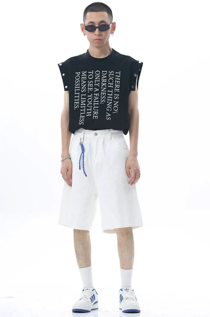 Tailored Waist Button-Up Bermuda Denim Shorts - Image 15
