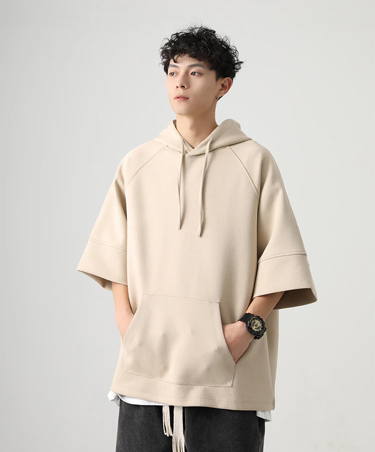 Three-Quarter Sleeves Hoodie Shirt - Image 10