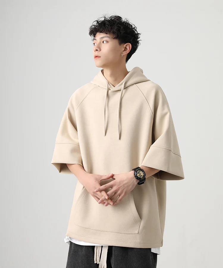 Three-Quarter Sleeves Hoodie Shirt - Image 11