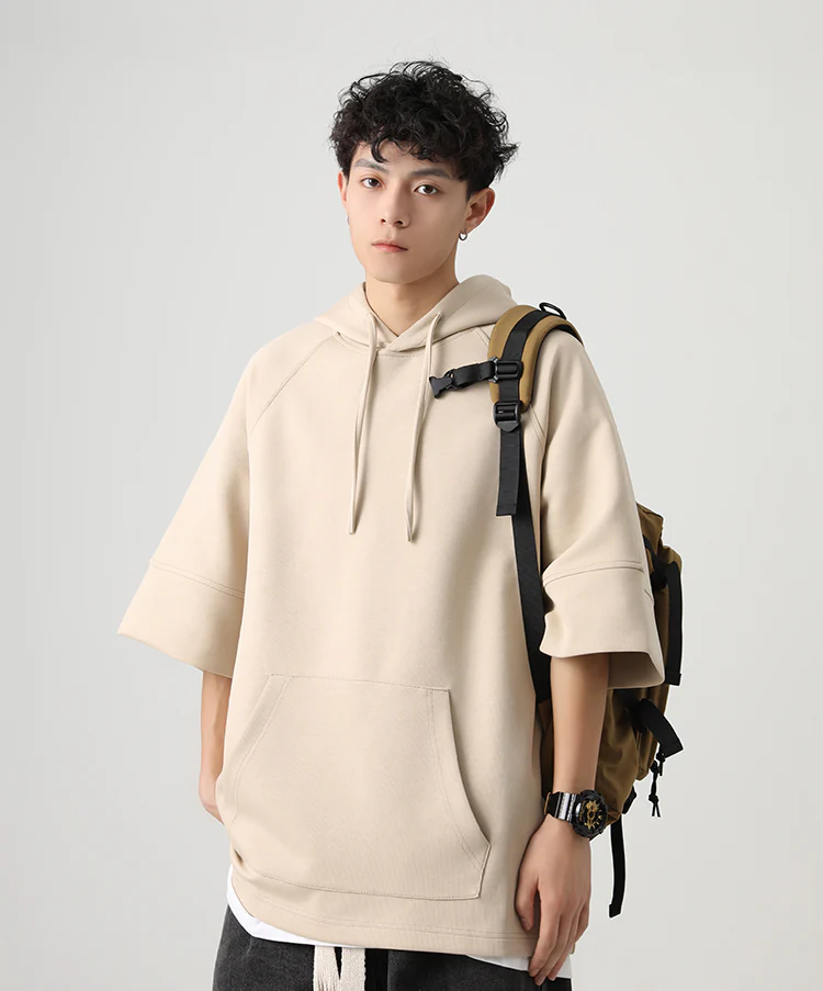 Three-Quarter Sleeves Hoodie Shirt - Image 12