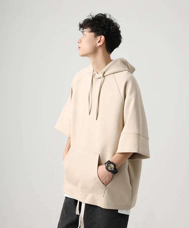 Three-Quarter Sleeves Hoodie Shirt - Image 13