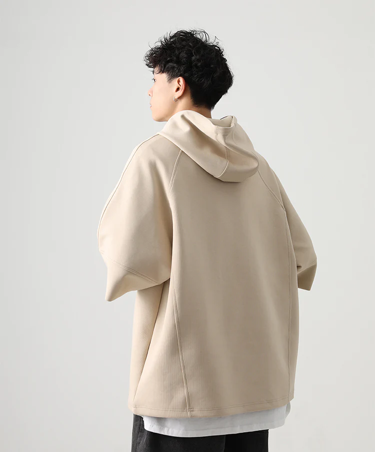 Three-Quarter Sleeves Hoodie Shirt - Image 14