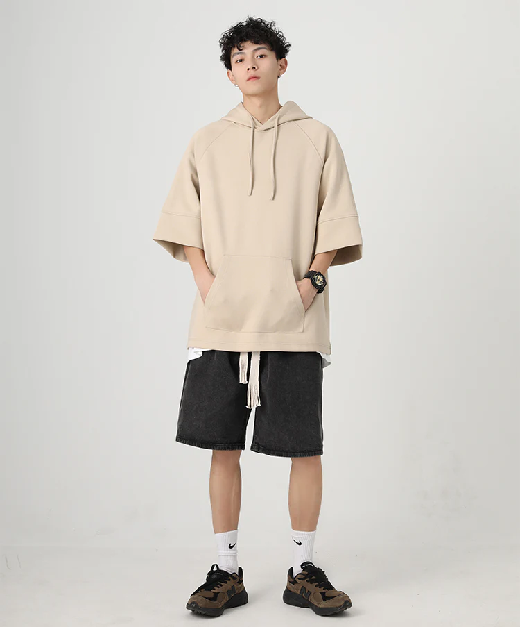 Three-Quarter Sleeves Hoodie Shirt - Image 15