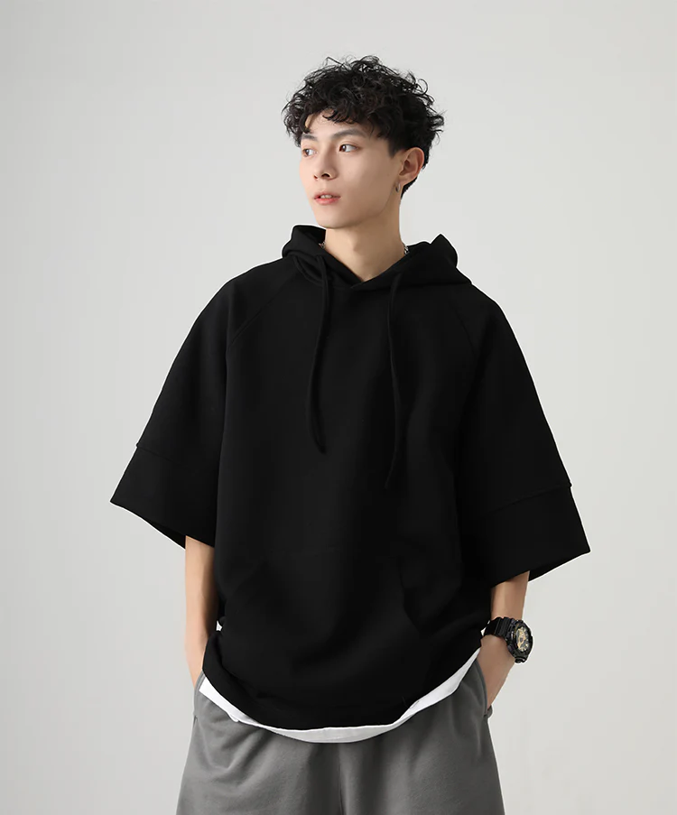Three-Quarter Sleeves Hoodie Shirt - Image 16