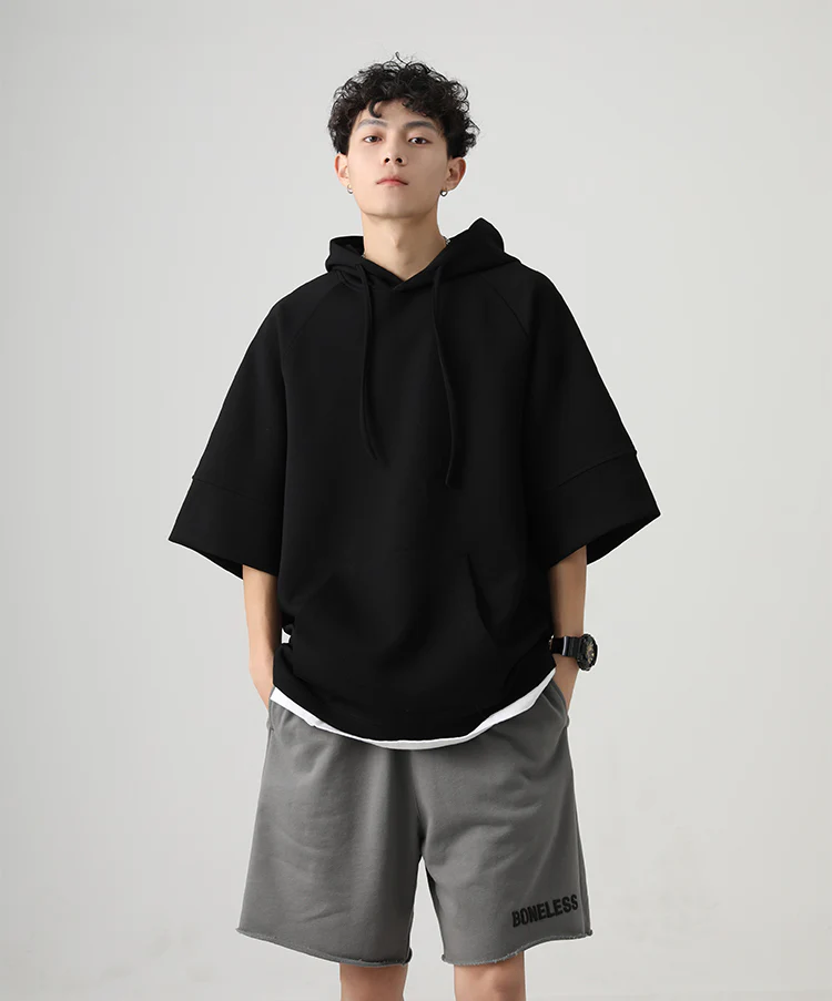 Three-Quarter Sleeves Hoodie Shirt - Image 22