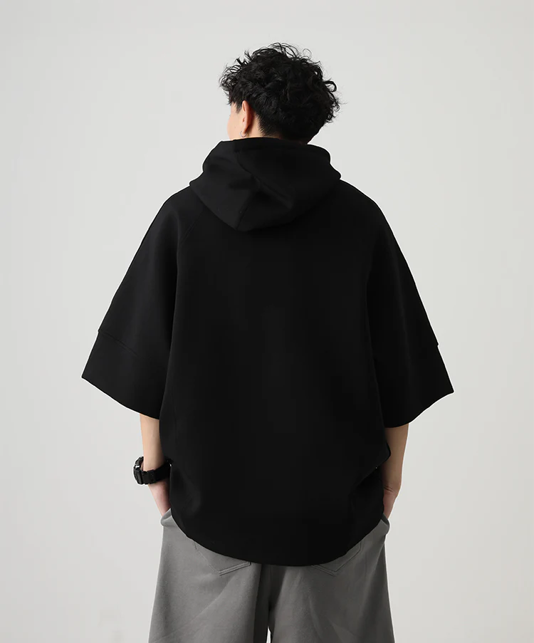 Three-Quarter Sleeves Hoodie Shirt - Image 23