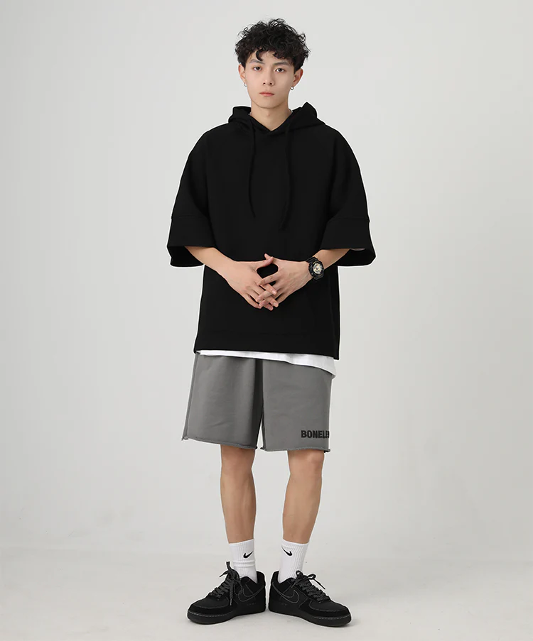 Three-Quarter Sleeves Hoodie Shirt - Image 24