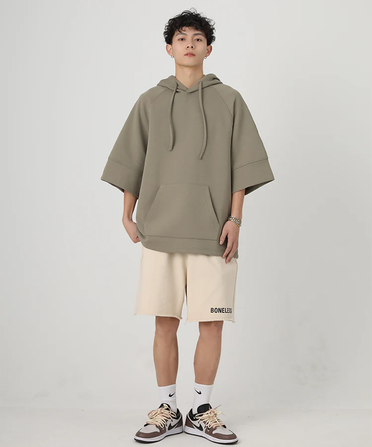 Three-Quarter Sleeves Hoodie Shirt - Image 6