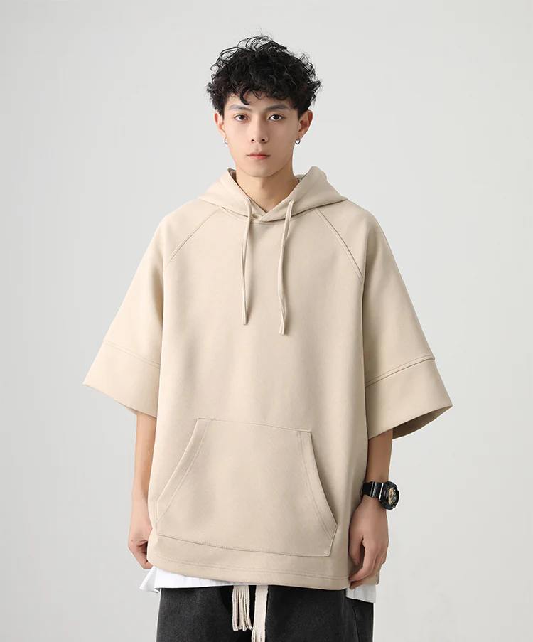 Three-Quarter Sleeves Hoodie Shirt - Image 7