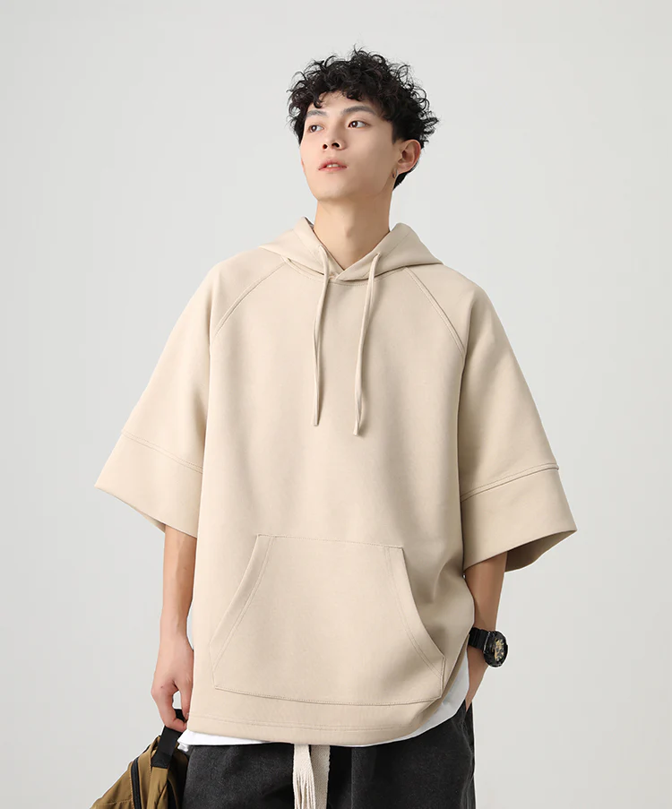 Three-Quarter Sleeves Hoodie Shirt - Image 8