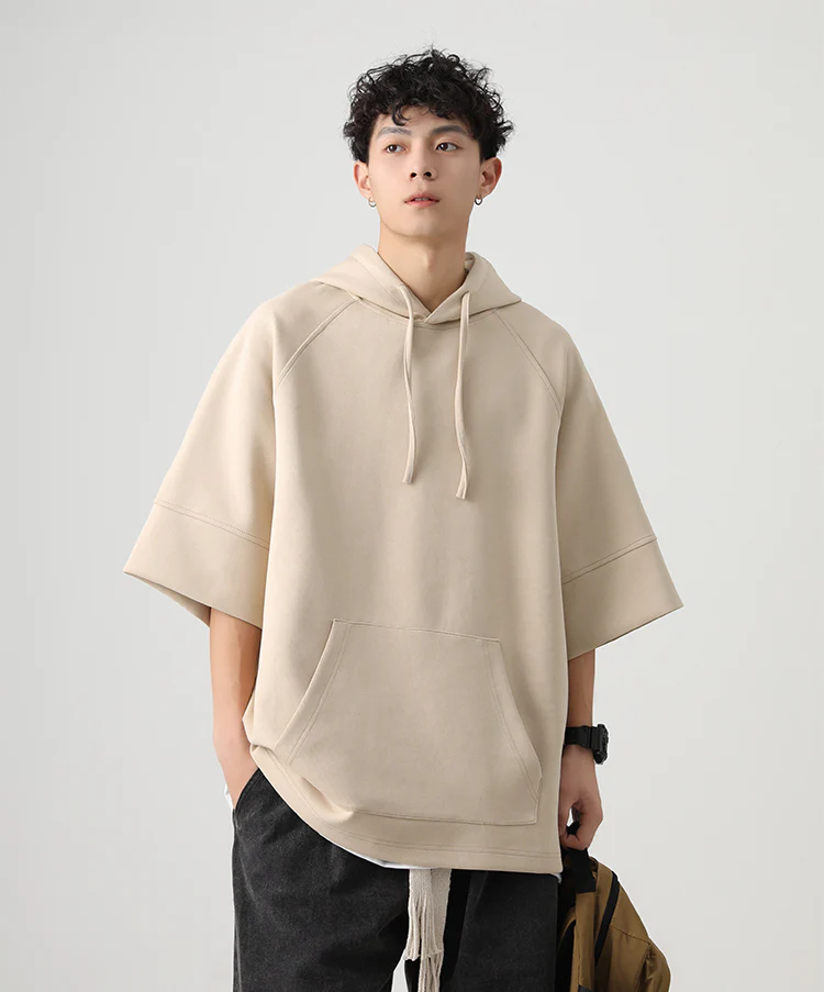 Three-Quarter Sleeves Hoodie Shirt - Image 9