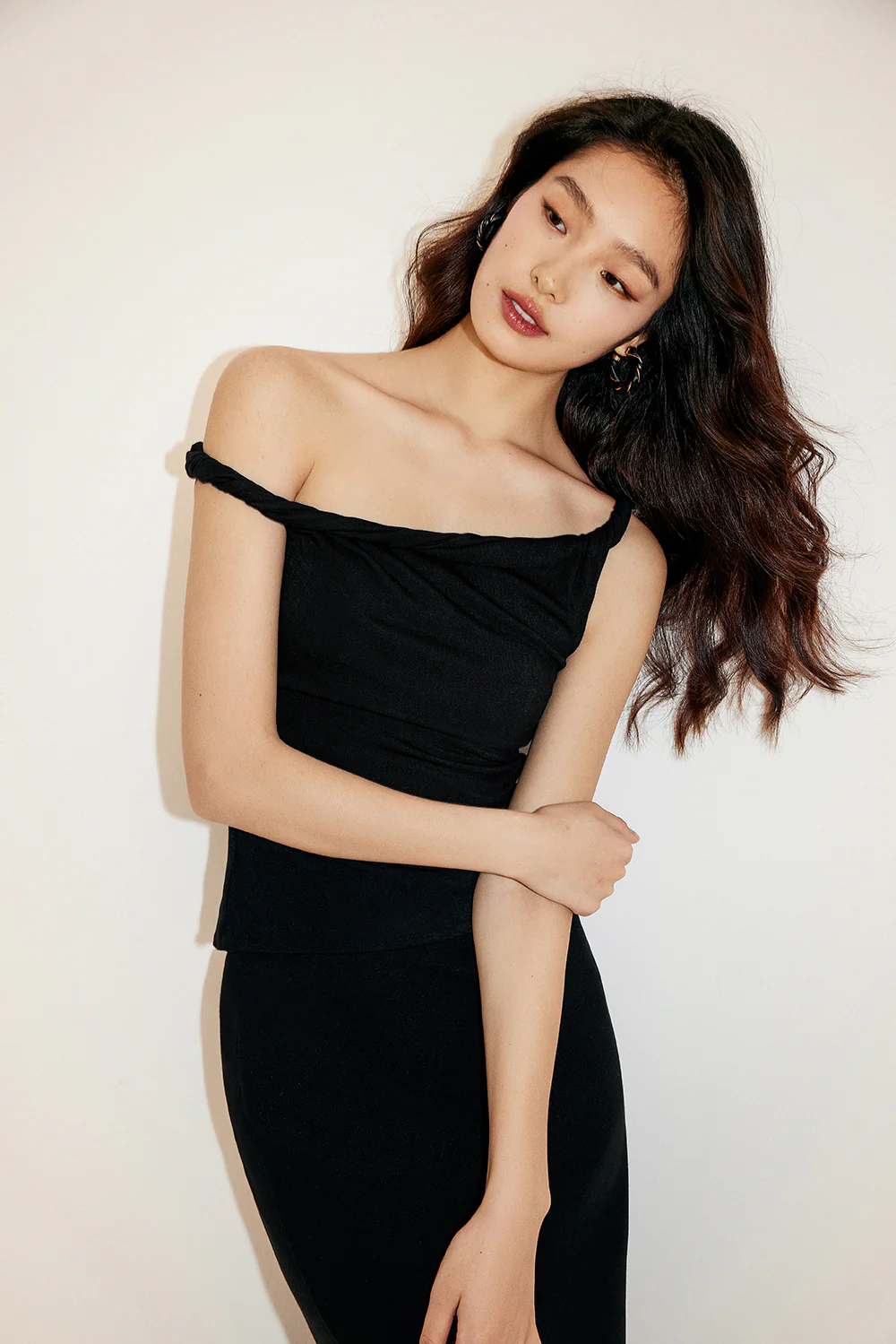 Twisted Asymmetric Collar Top - Image 8