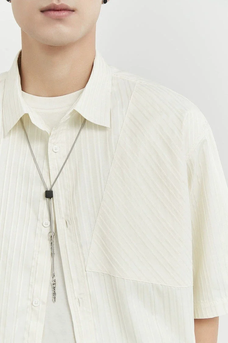 Vertical Stripe Short Sleeve Shirt - Image 15