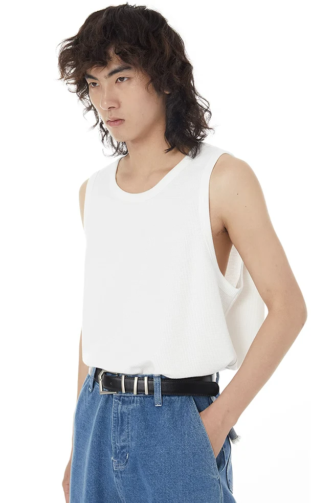 Waffle Textured Tank Top - Image 9