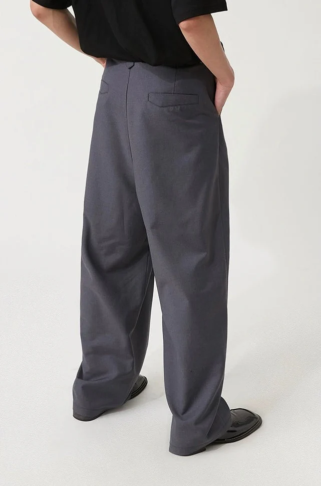 Wide Leg Pleated Loose-Fit Trousers - Image 17