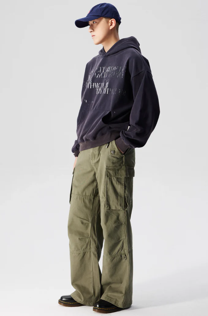 Wide Leg Utility Lightweight Athletic Cargo Pants - Image 10
